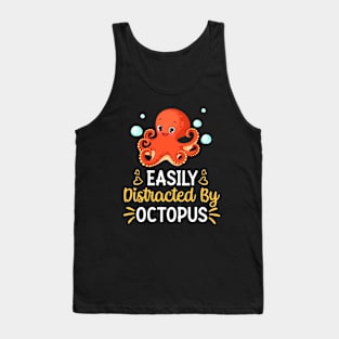 Easily Distracted By Octopus Tank Top